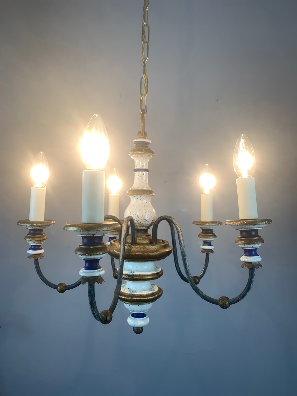 Florentine 5 Light Polychrome 5 Light Antique Chandelier View XI