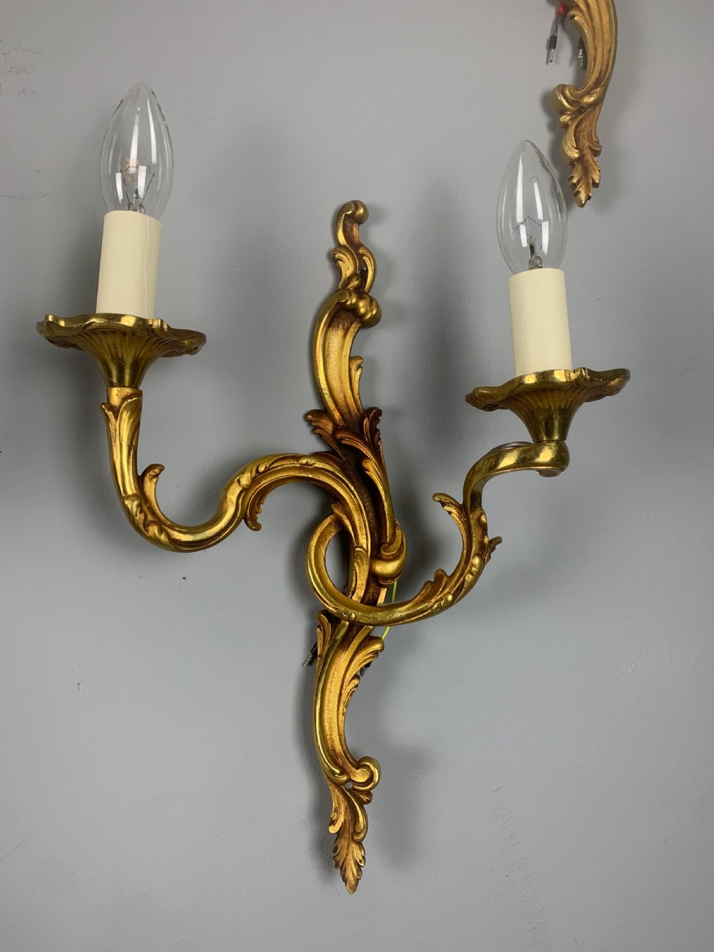 French Set Of 7 Bronze Twin Arm Antique Wall Lights View VI