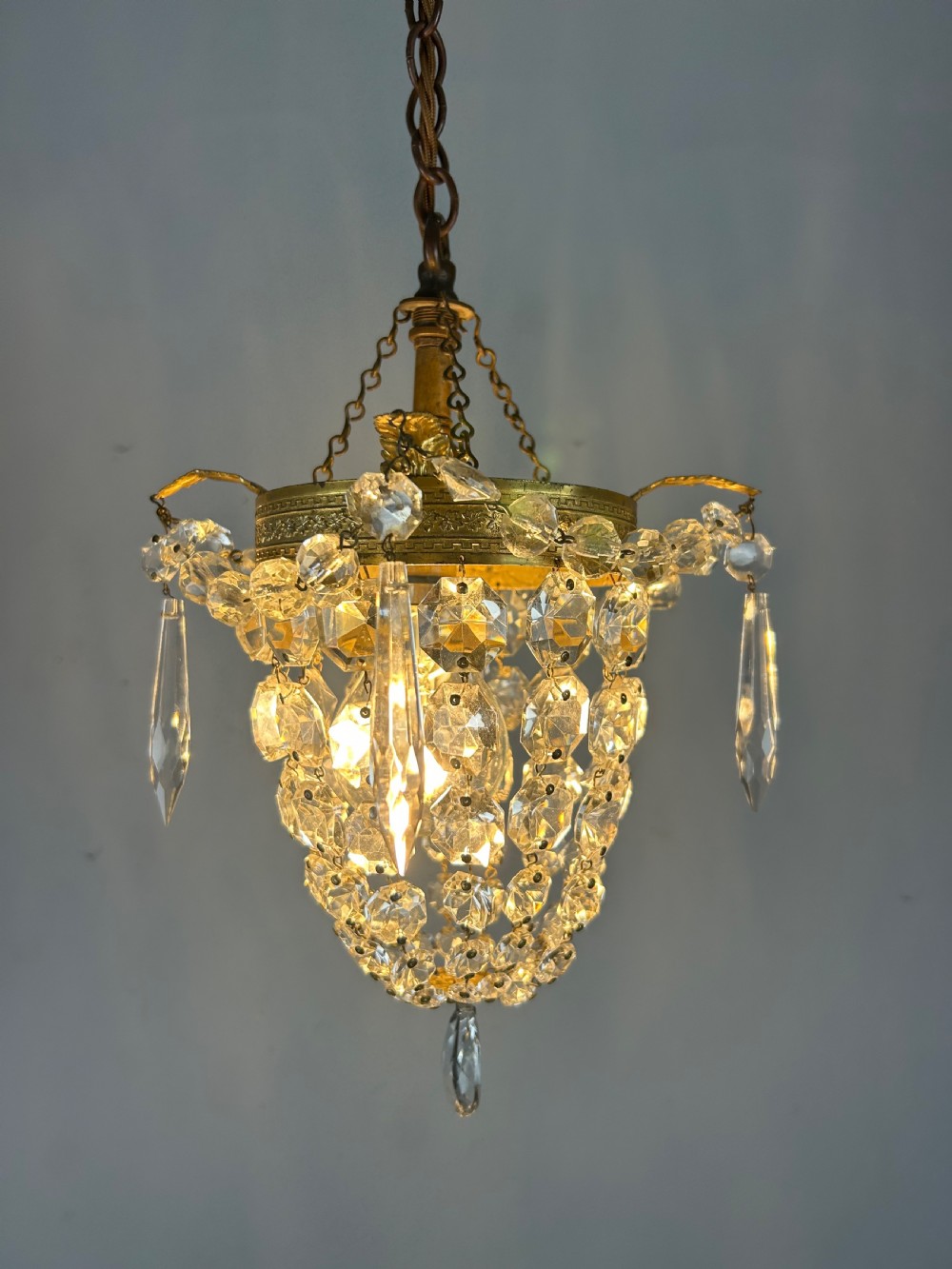Crystal Lustre Chandelier, Ceiling Light View III