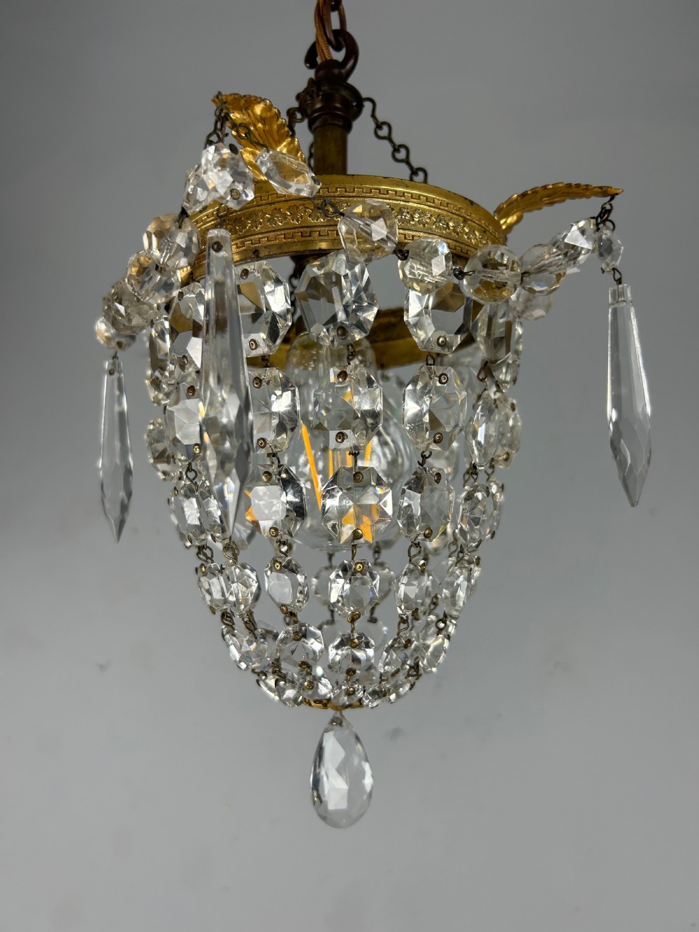 Crystal Lustre Chandelier, Ceiling Light View IV