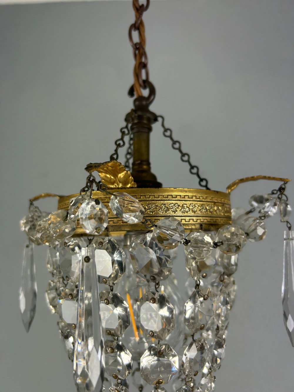 Crystal Lustre Chandelier, Ceiling Light View V