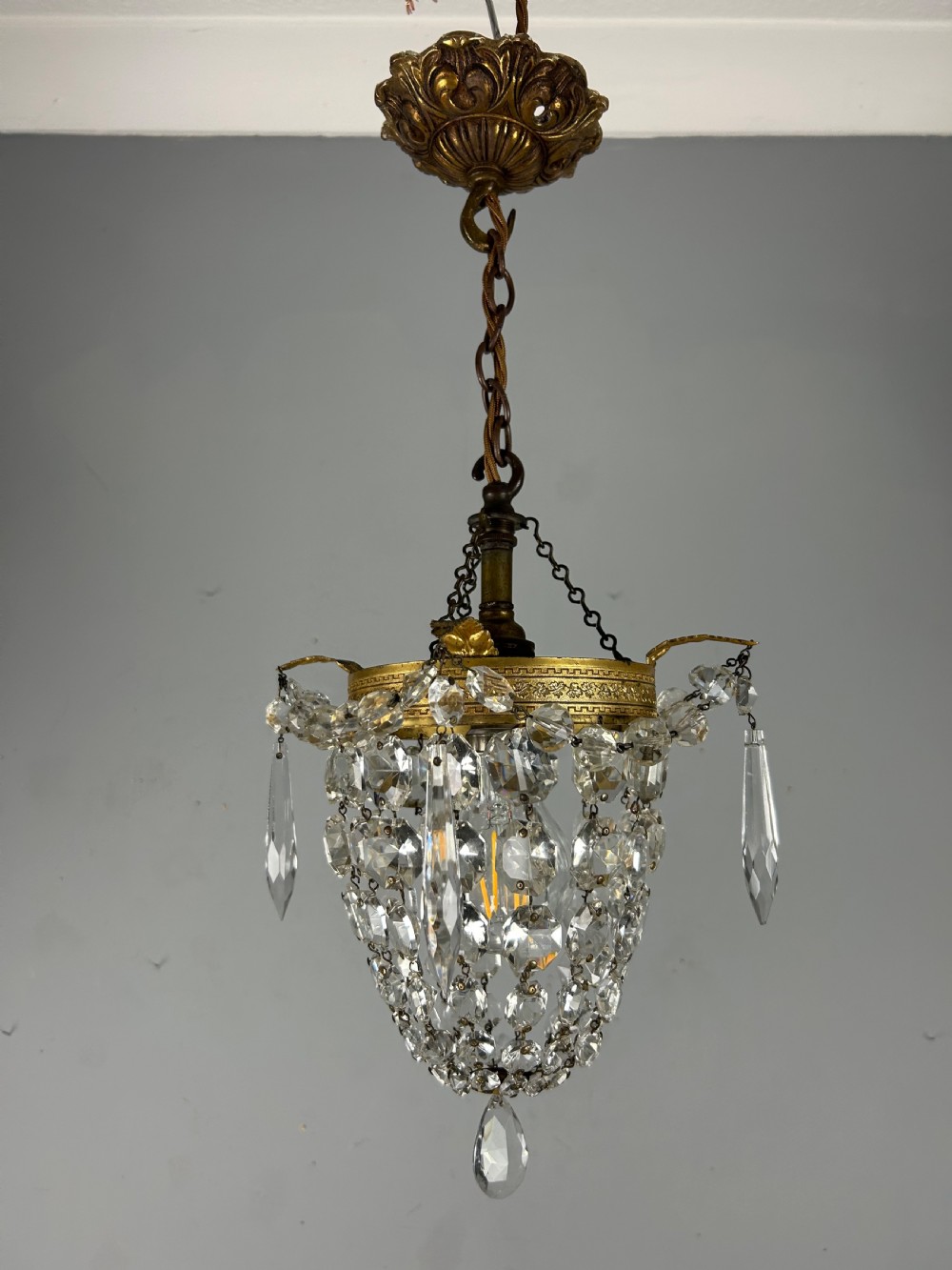 Crystal Lustre Chandelier, Ceiling Light View VIII