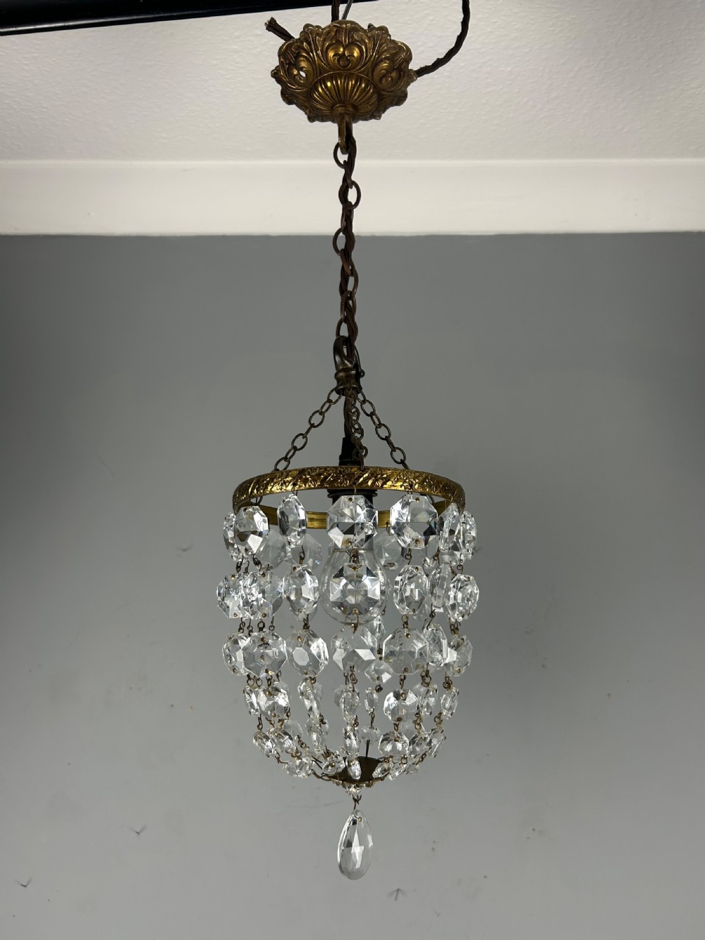 Crystal Lustre Chandelier, Ceiling Light View II