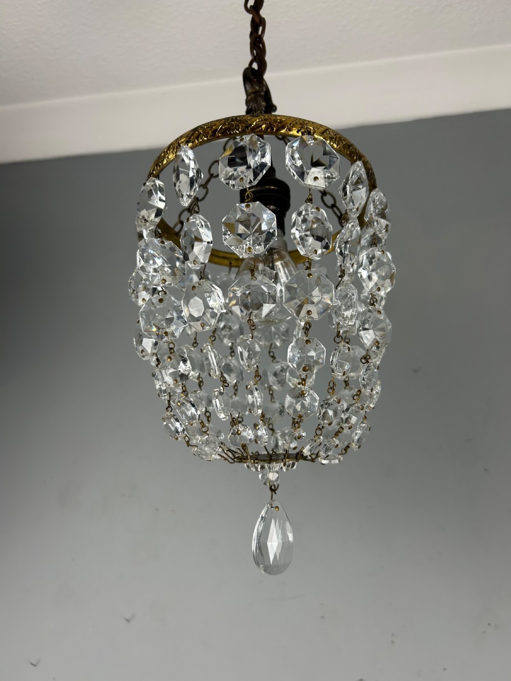Crystal Lustre Chandelier, Ceiling Light View IV