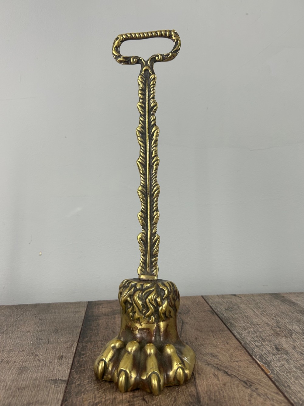 Regency Claw Foot Brass Doorstop Door Stop Door Porter View VII