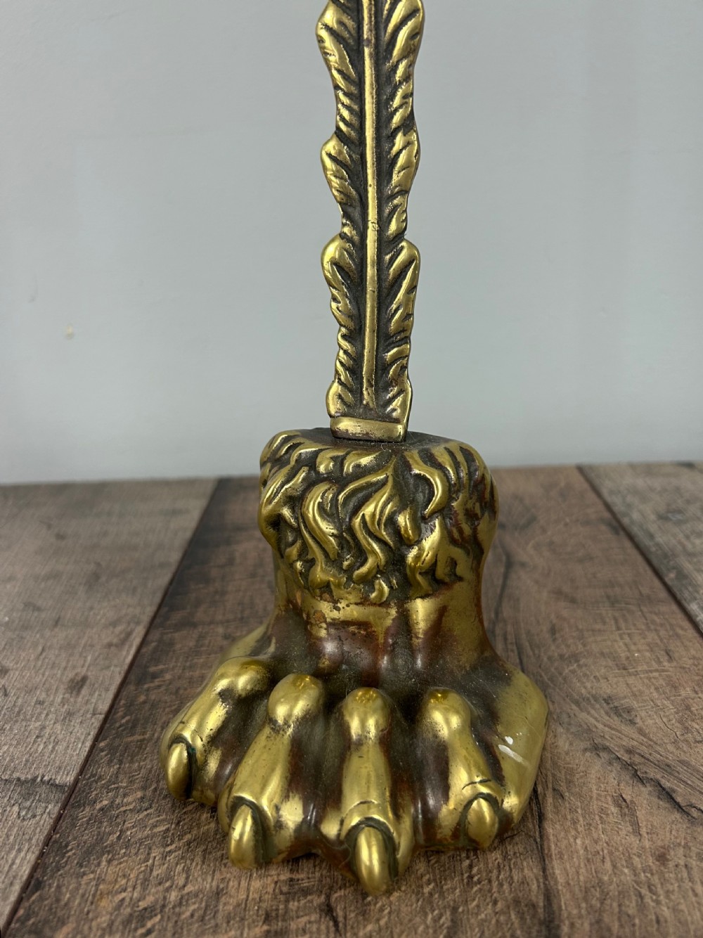 Regency Claw Foot Brass Doorstop Door Stop Door Porter View IX