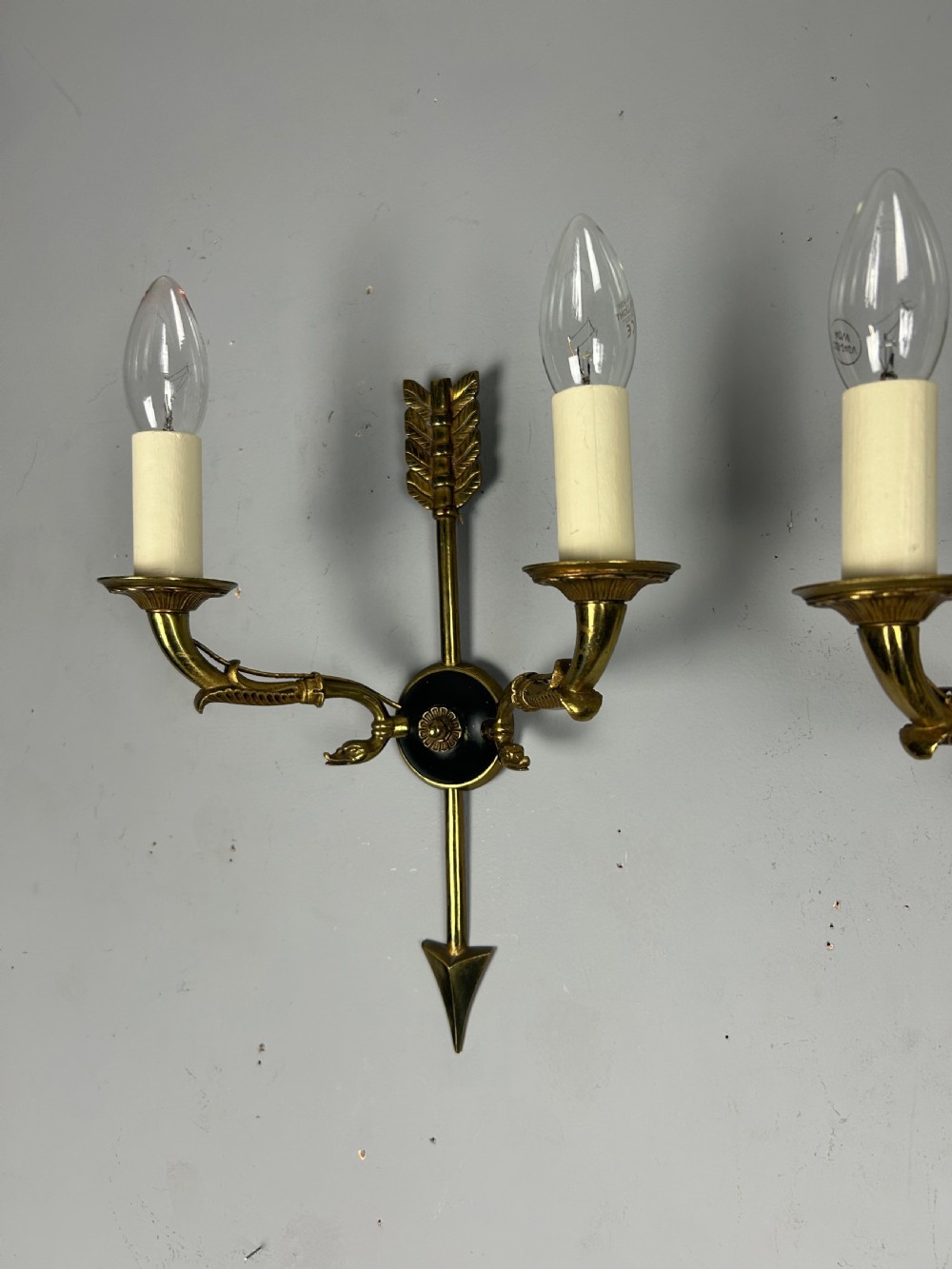 Pair Of French Empire Antique Wall Lights View IX
