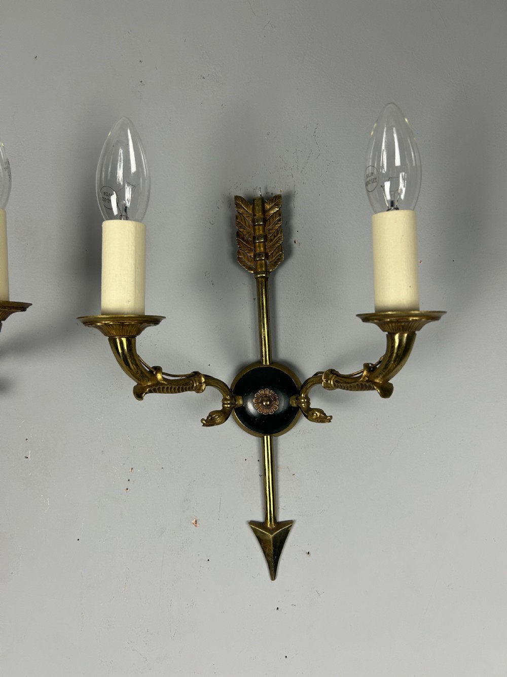 Pair Of French Empire Antique Wall Lights View X