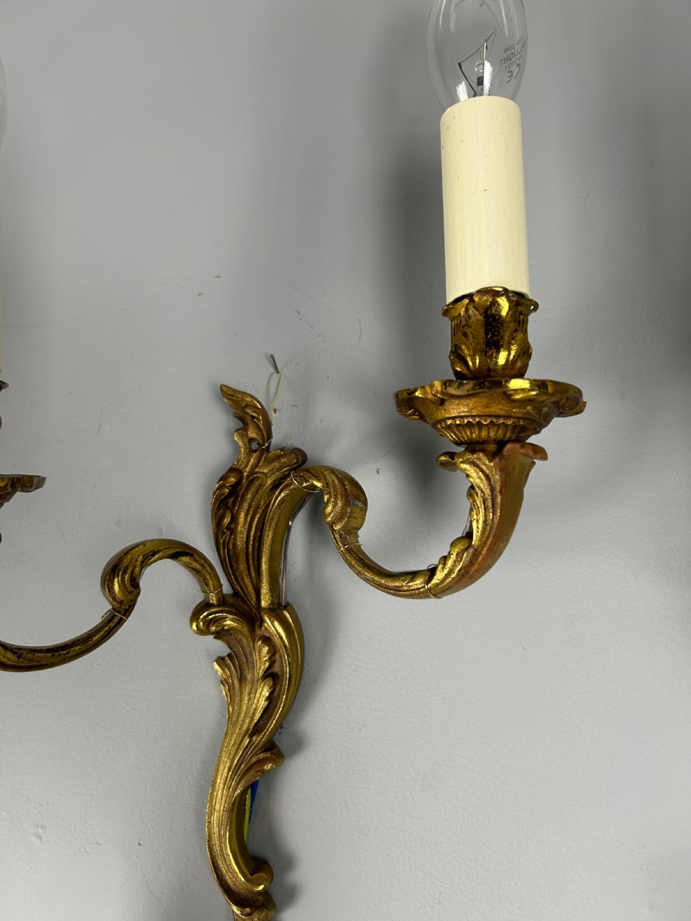Set Of 4 French Gilded Antique Wall Lights View II