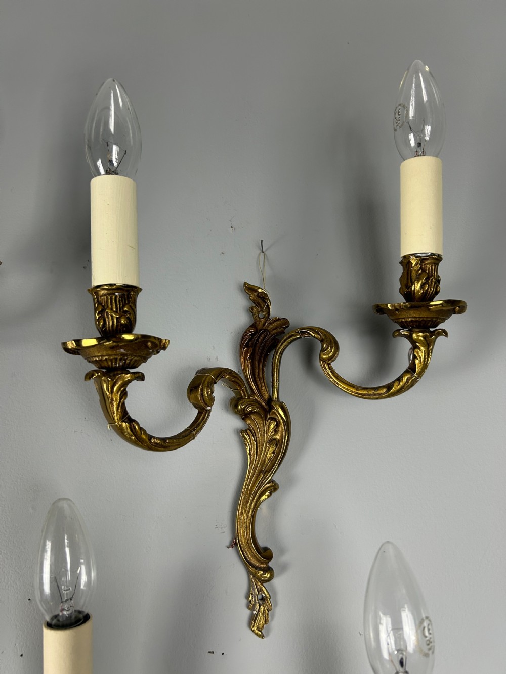 Set Of 4 French Gilded Antique Wall Lights View IV