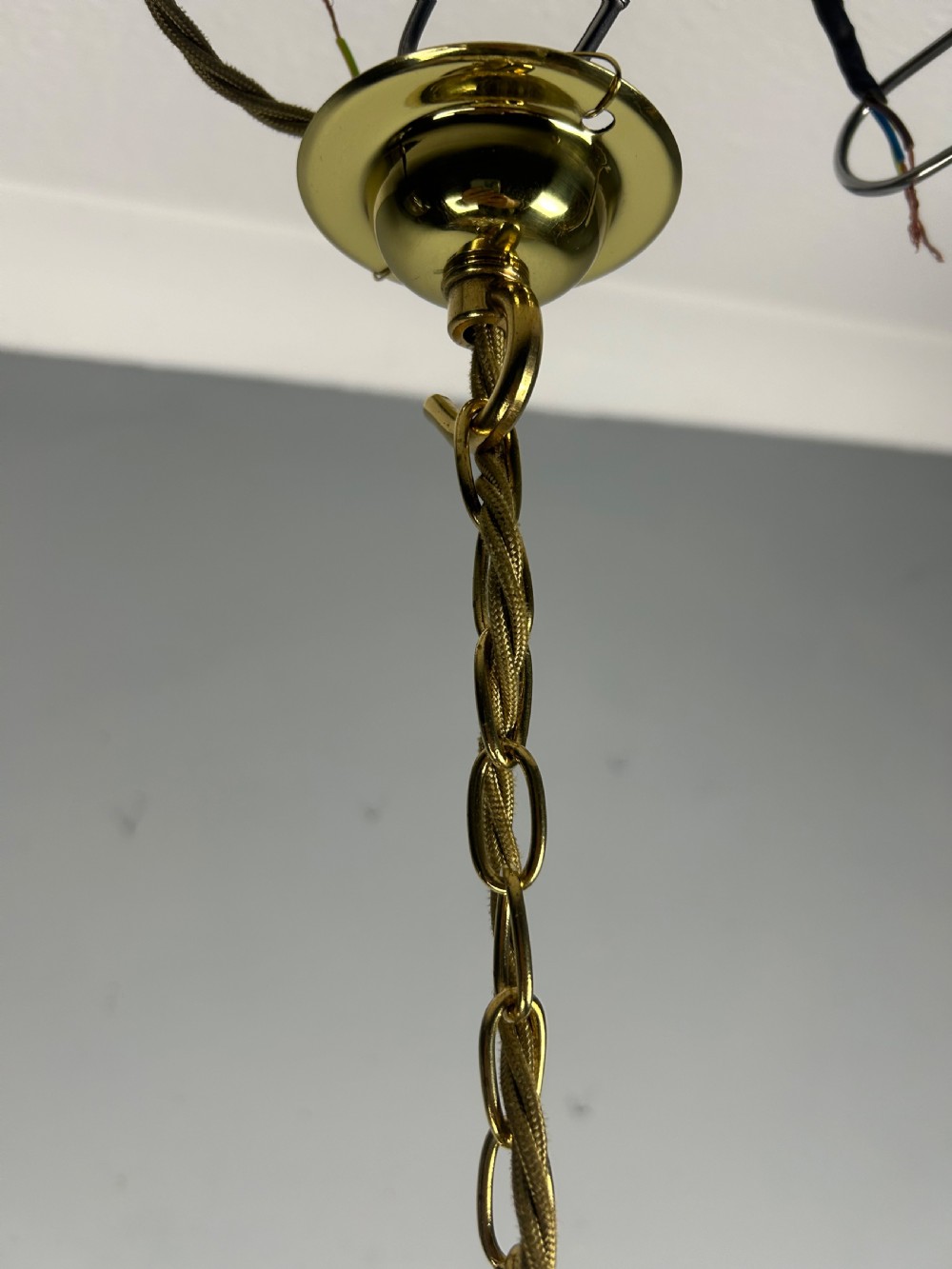 Crystal Lustre Chandelier, Ceiling Light, Rewired View IV