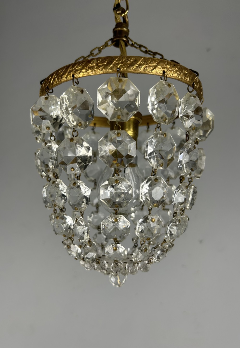 Crystal Lustre Chandelier, Ceiling Light, Rewired View X