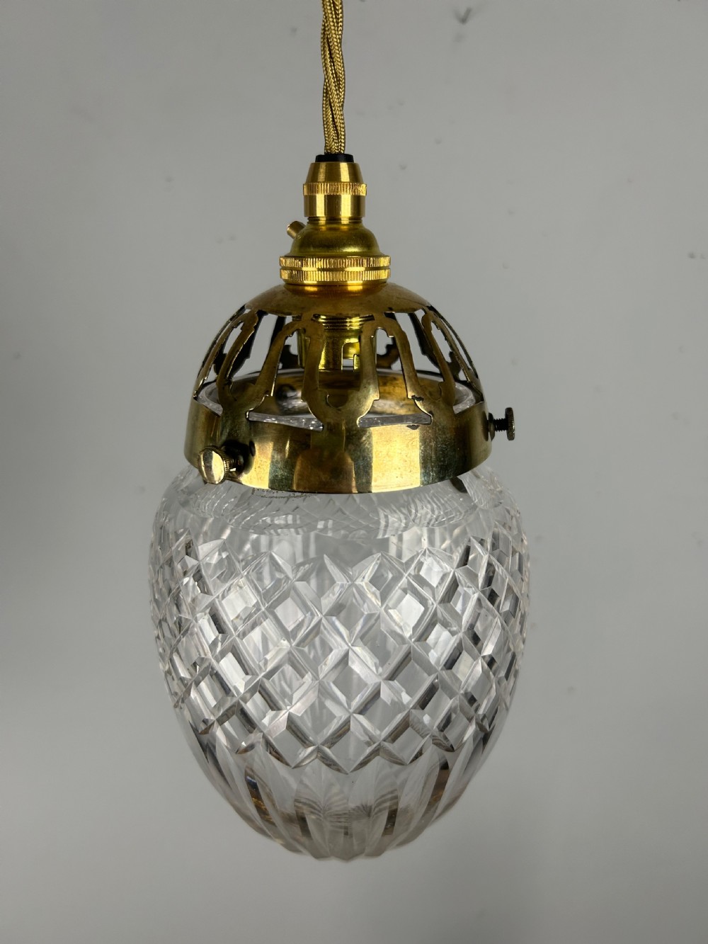 Crystal Glass Pendant Ceiling Light With Original Gallery Reg Mark View V