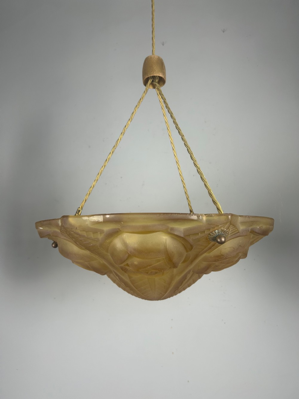 French Art Deco Ceiling Light, Plafonnier View V
