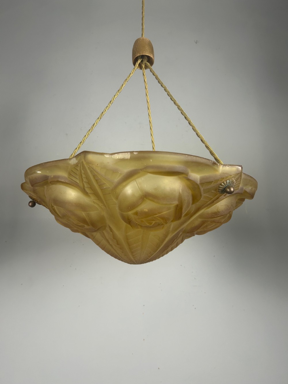 French Art Deco Ceiling Light, Plafonnier View XI