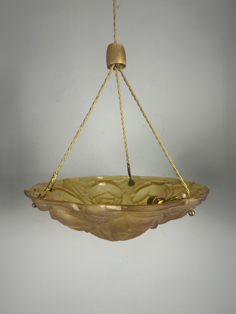 French Art Deco Ceiling Light, Plafonnier View XII