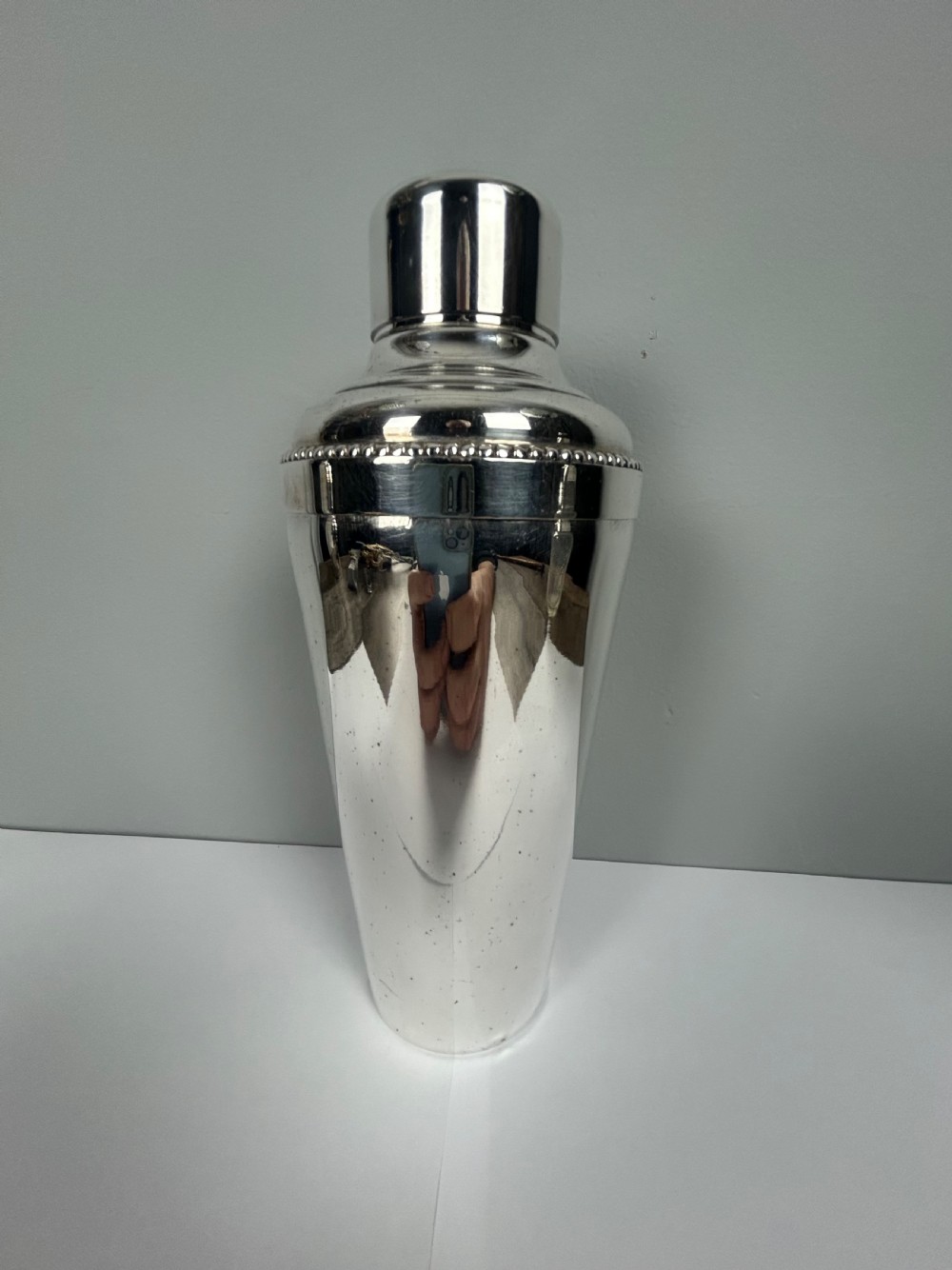 French Silver Plated Art Deco Cocktail Shaker