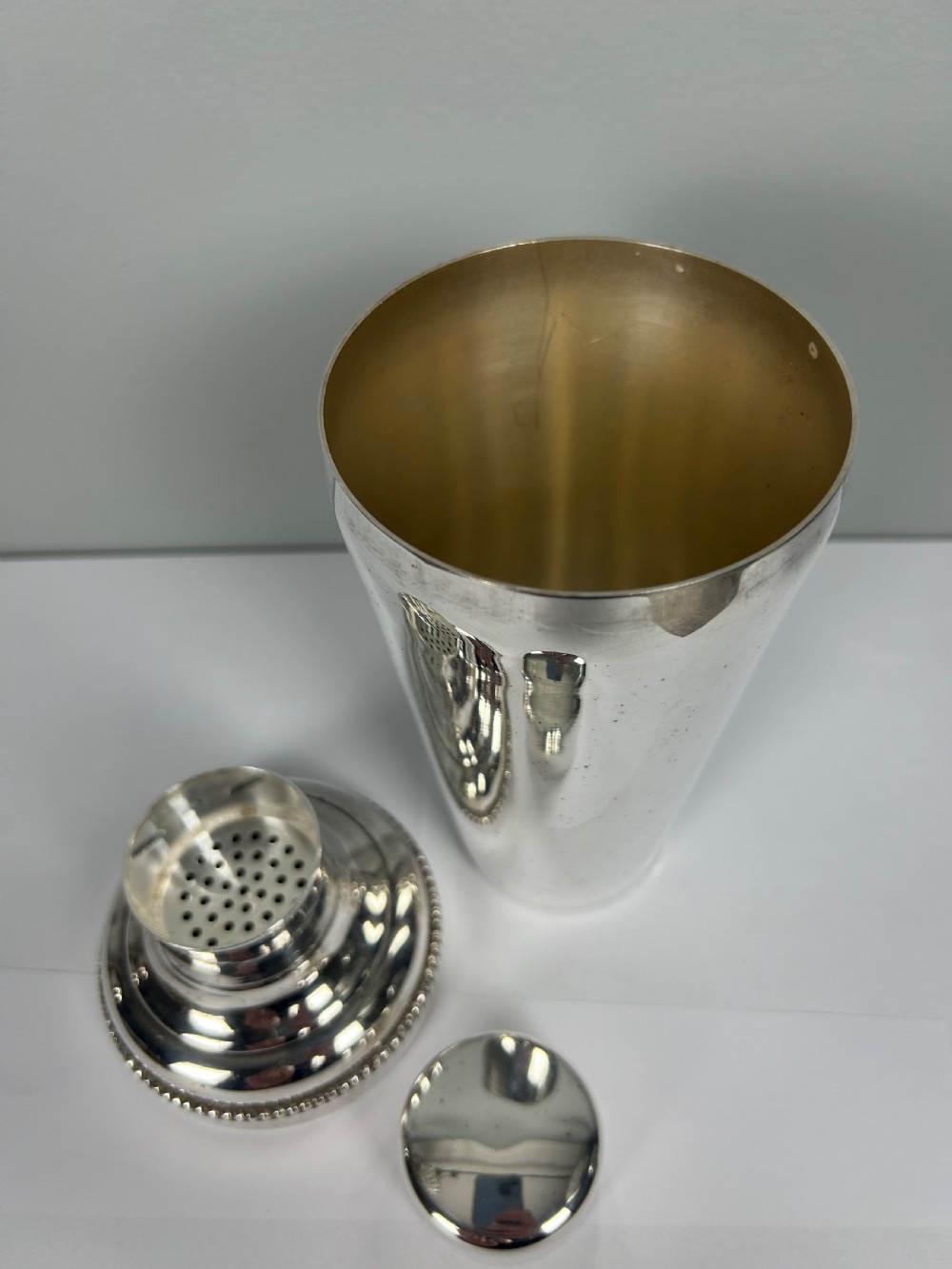French Silver Plated Art Deco Cocktail Shaker View II