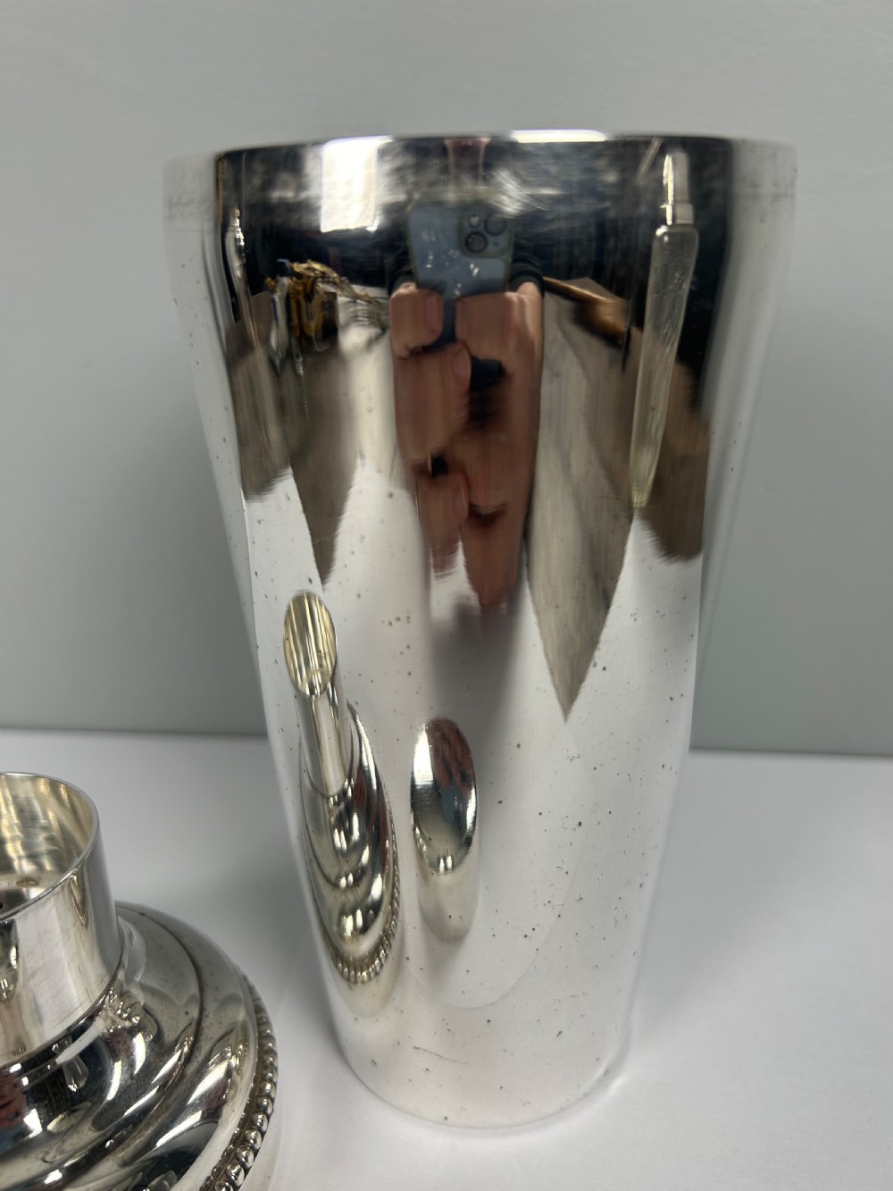 French Silver Plated Art Deco Cocktail Shaker View III