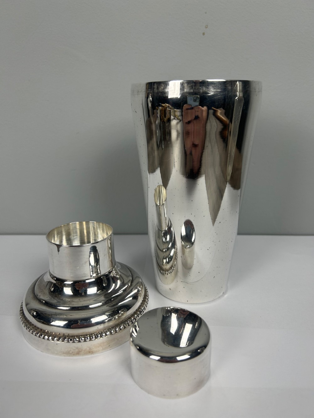French Silver Plated Art Deco Cocktail Shaker View IV
