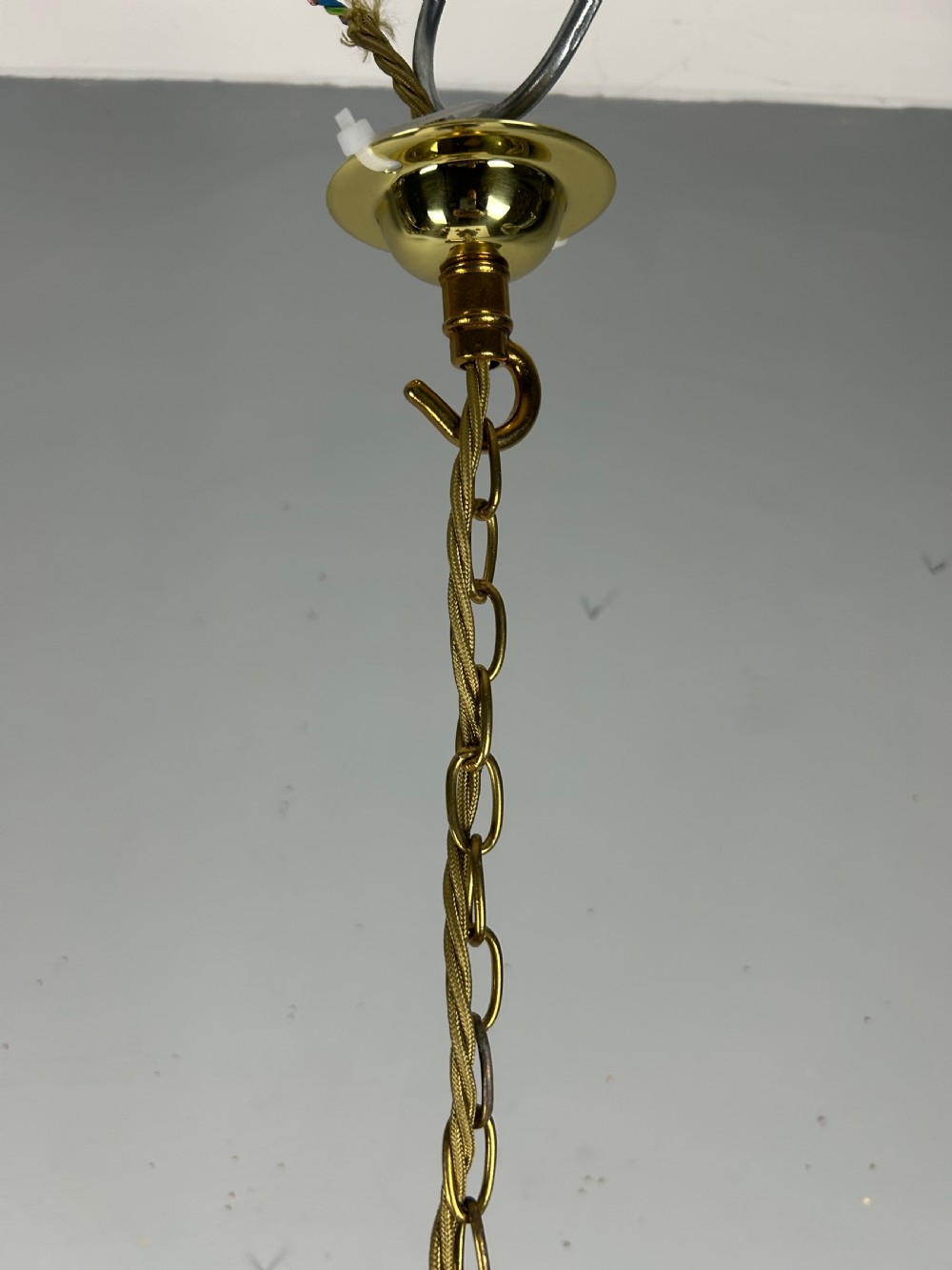French 19th Century 3 Light Chandelier Ceiling Light View VII