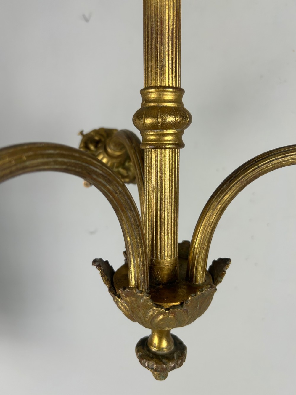 French 19th Century 3 Light Chandelier Ceiling Light View III