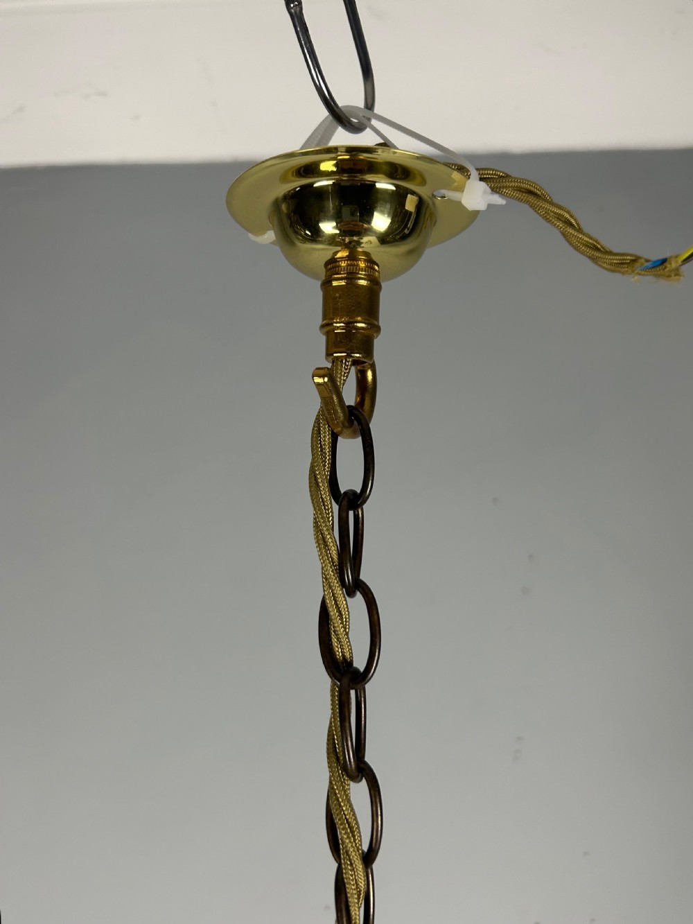 French 19th Century 3 Light Chandelier Ceiling Light View V