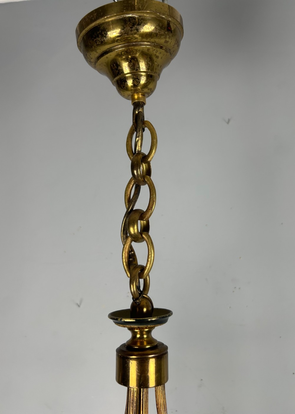 French Triple Light Empire Lantern, Rewired  View V