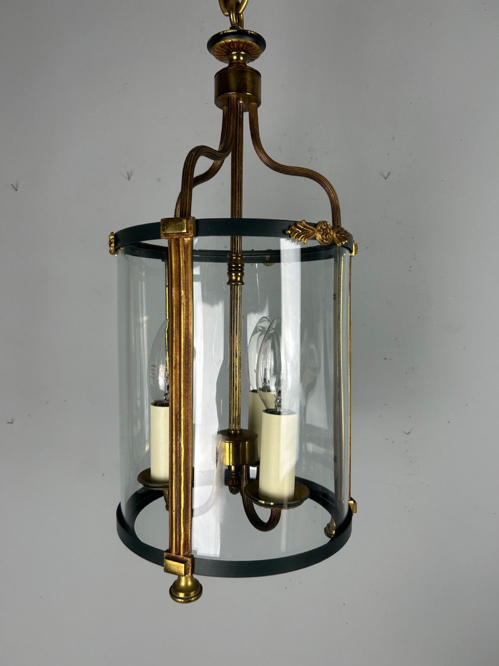 French Triple Light Empire Lantern, Rewired  View VII
