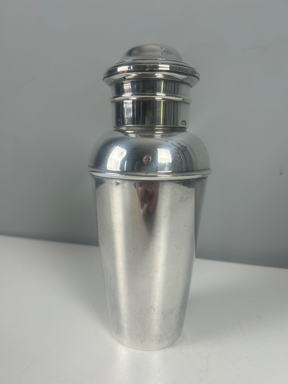 1 Pint Art Deco Silver Plated Cocktail Shaker View III