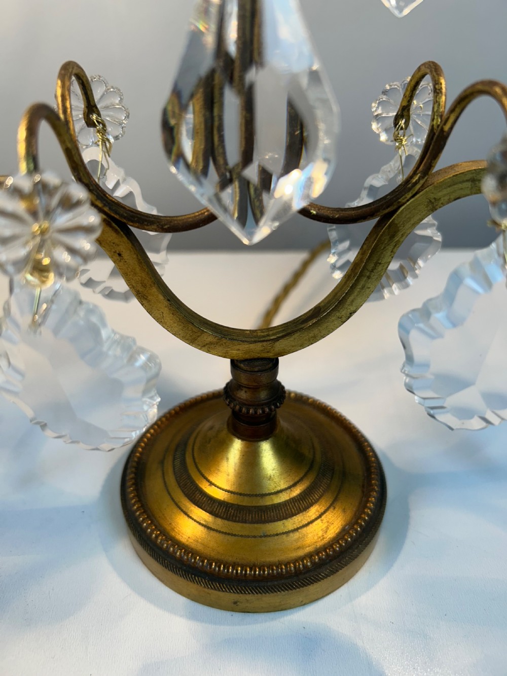 Pair of French Candelabra Table Lamps, Rewired  View IV