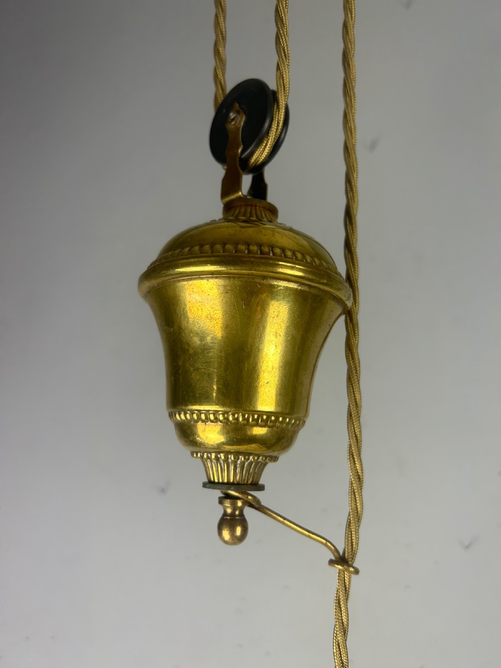 French Pulley Ceiling Light with Original Shade, Rewired  View VII