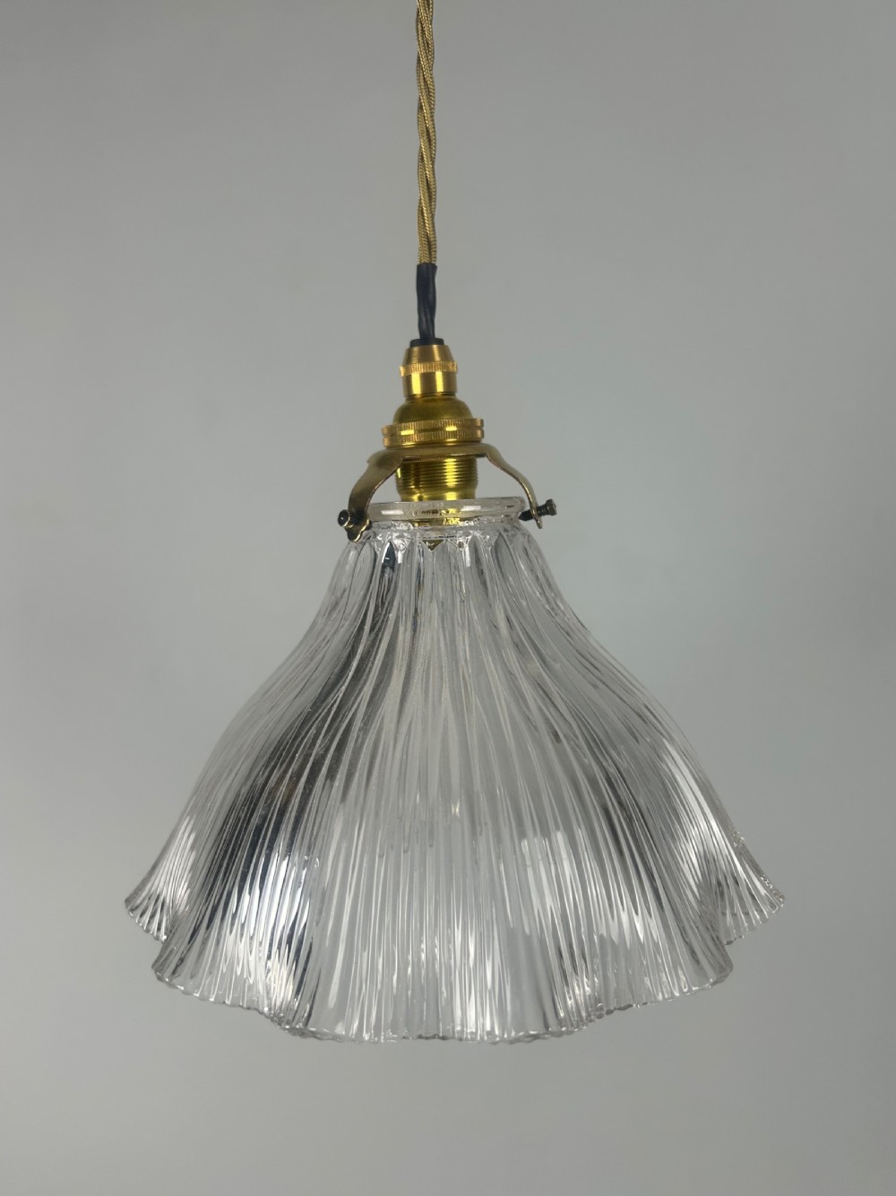 Holophane Pendant Ceiling Light With Original Shade View II