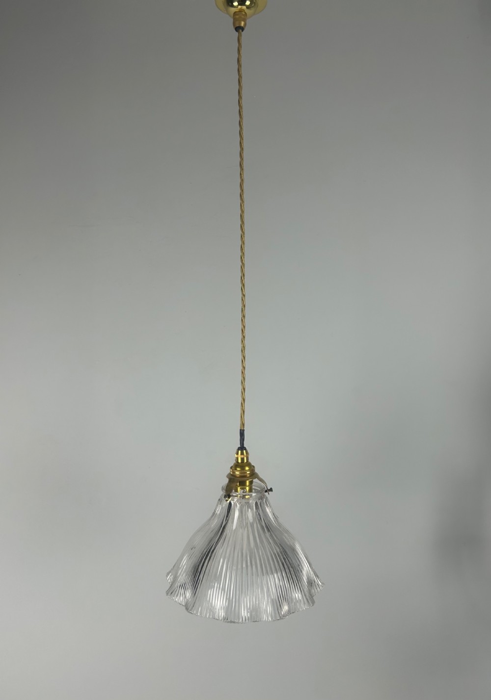 Holophane Pendant Ceiling Light With Original Shade View III