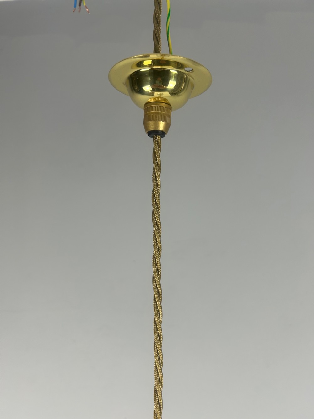 Holophane Pendant Ceiling Light With Original Shade View IV