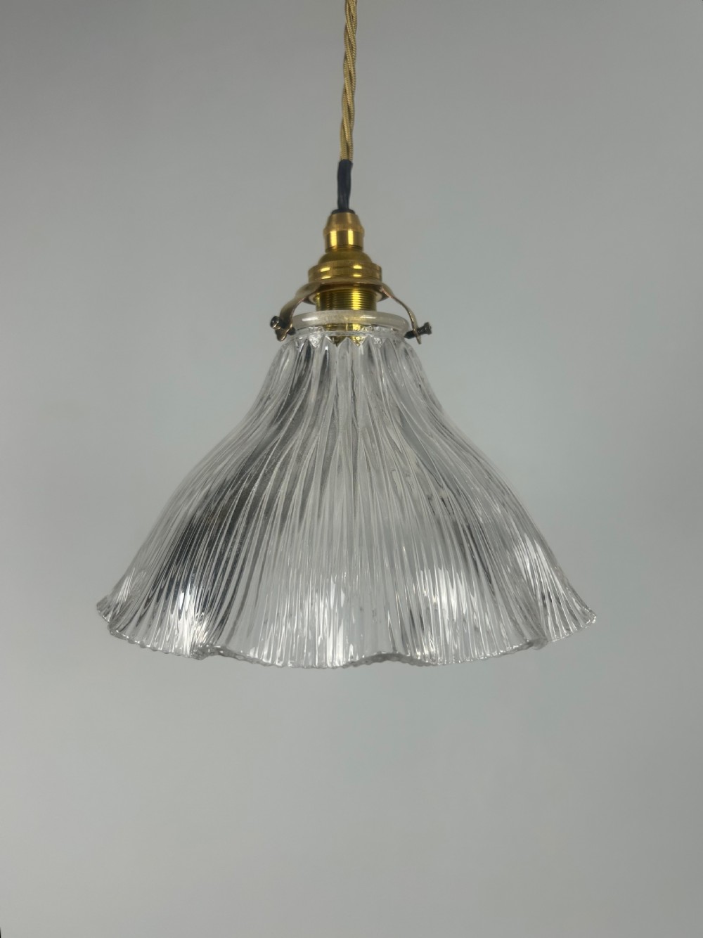 Holophane Pendant Ceiling Light With Original Shade View V