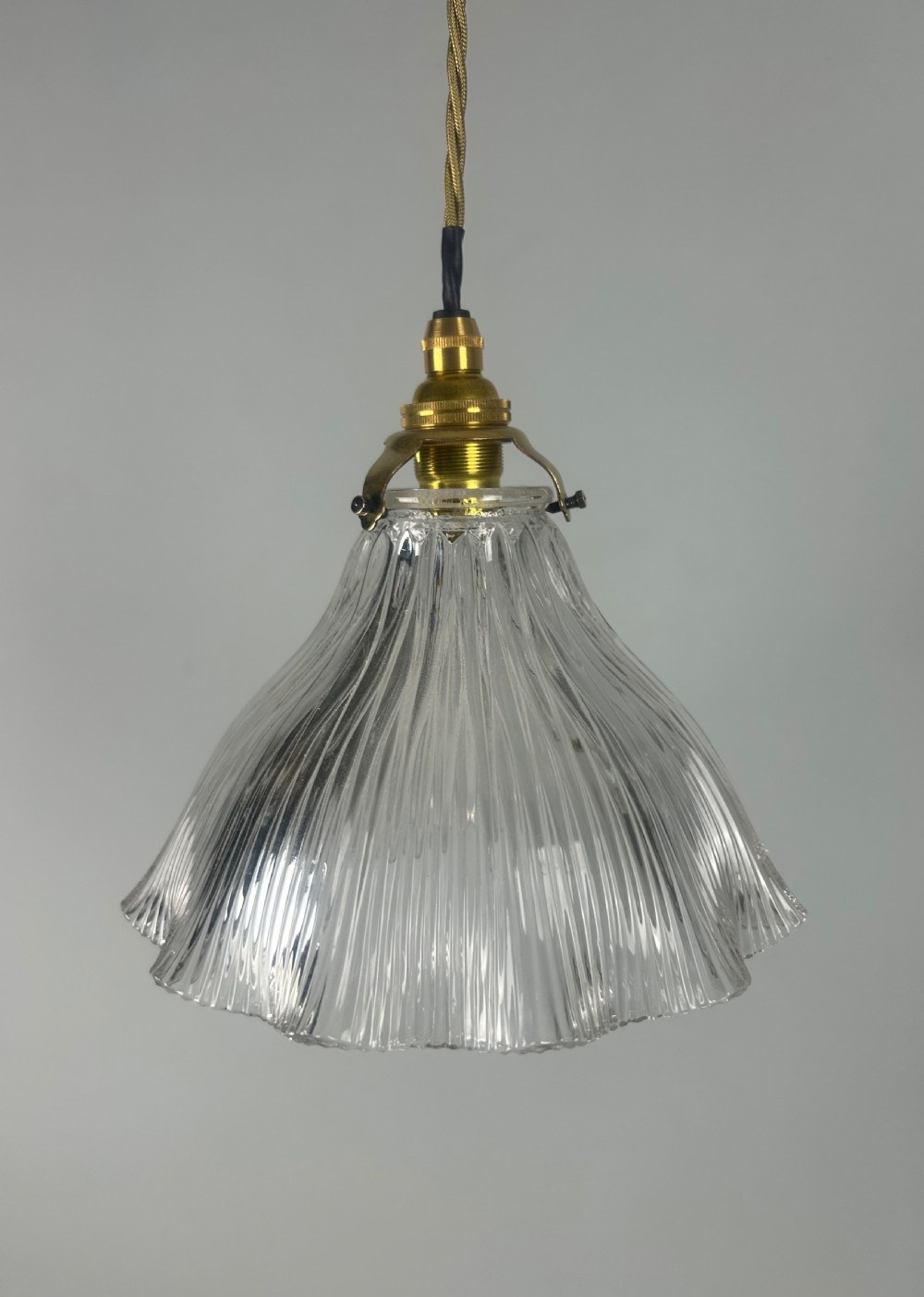 Holophane Pendant Ceiling Light With Original Shade View VI