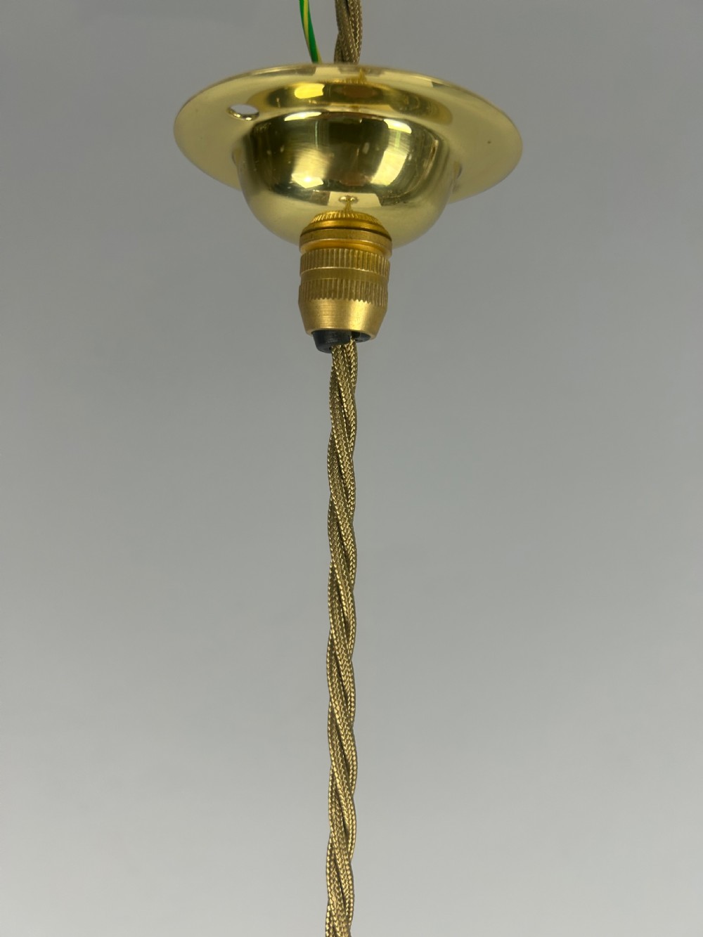 Holophane Pendant Ceiling Light With Original Shade View VII