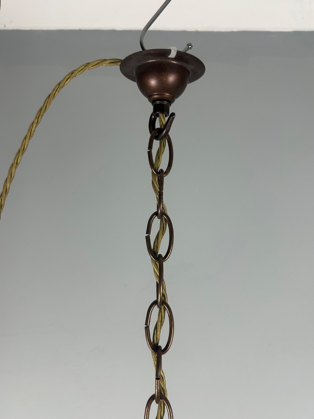 French Ornate 3 Arm Chandelier, Ceiling Light, Rewired  View XII