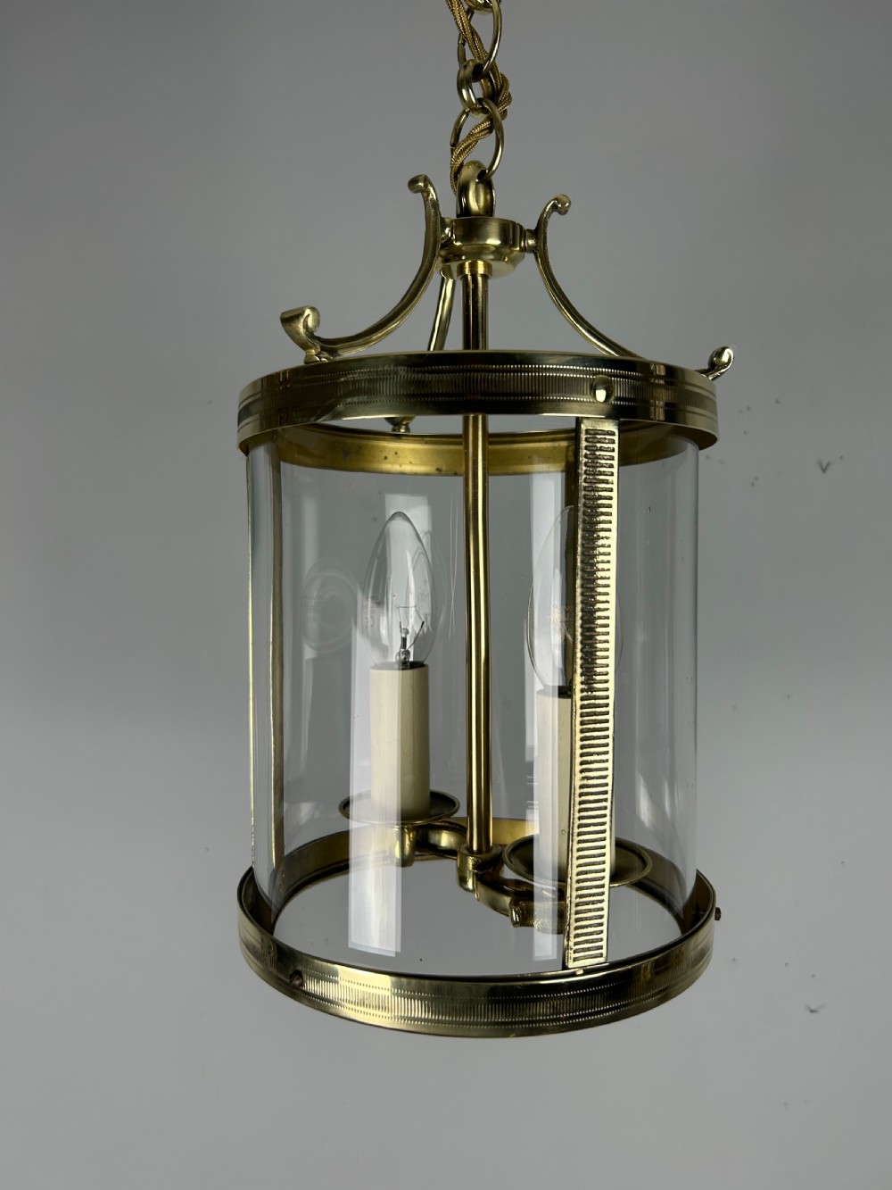 French Polished Brass Twin Light Lantern View VII