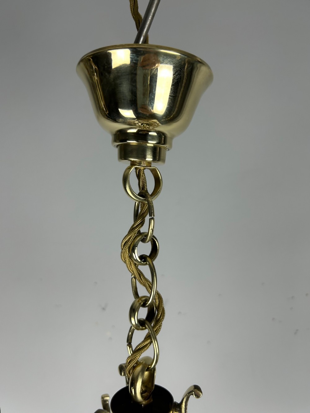 French Polished Brass Twin Light Lantern View X