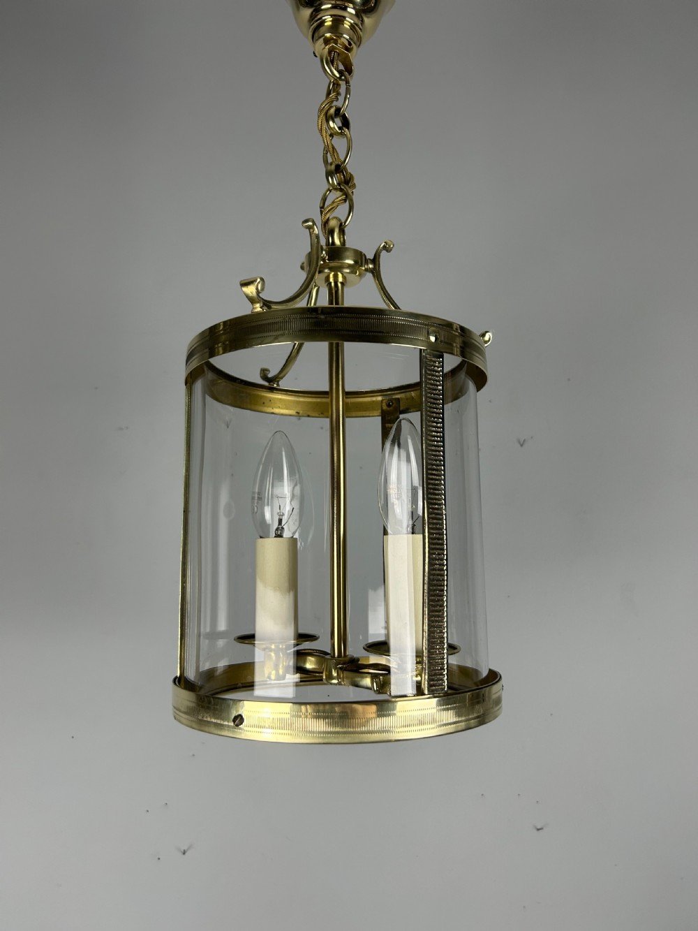 French Polished Brass Twin Light Lantern View XI