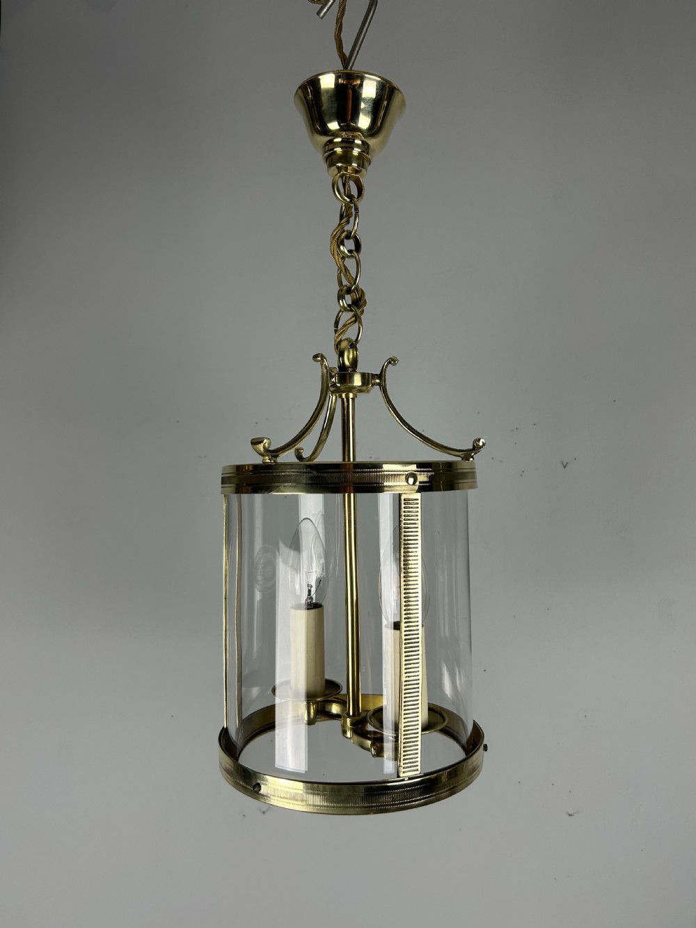 French Polished Brass Twin Light Lantern View XIII