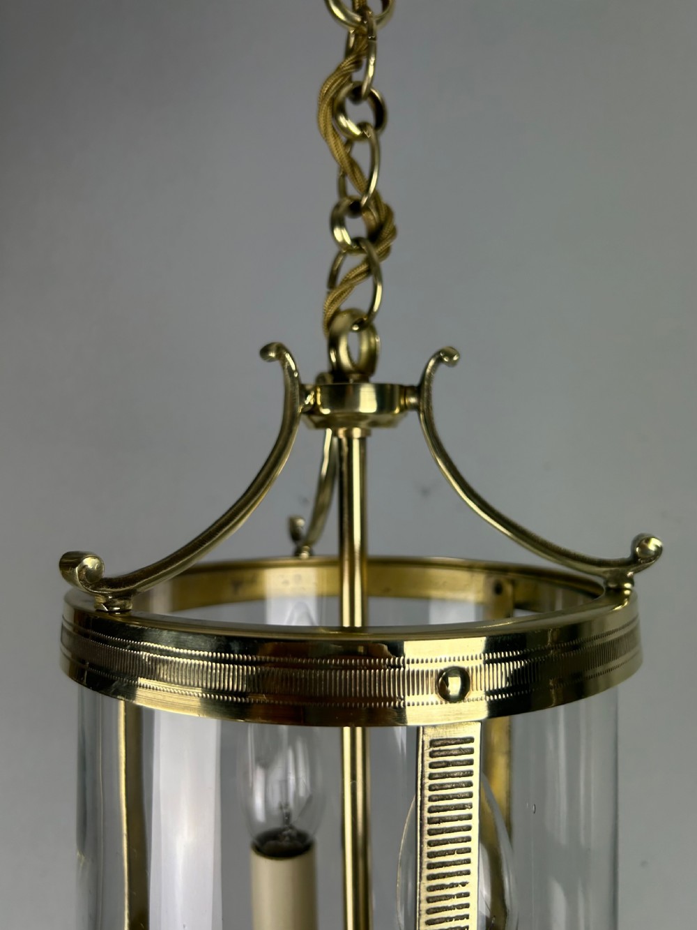 French Polished Brass Twin Light Lantern View XIV