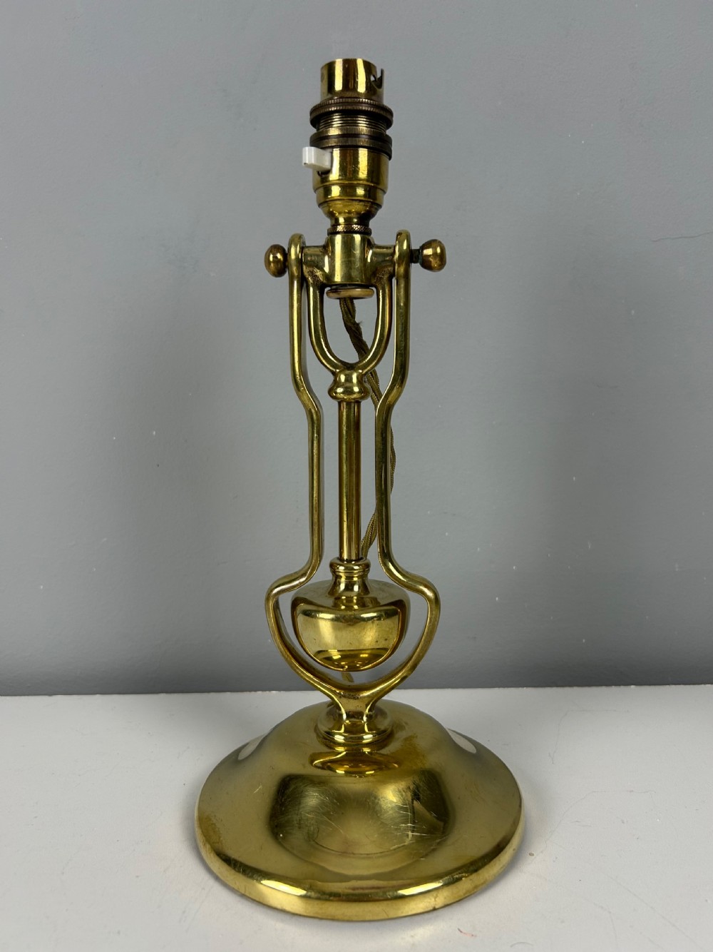 Brass Gimbal Table Lamp, By William Mcgeoch, Rewired and PAT tested 