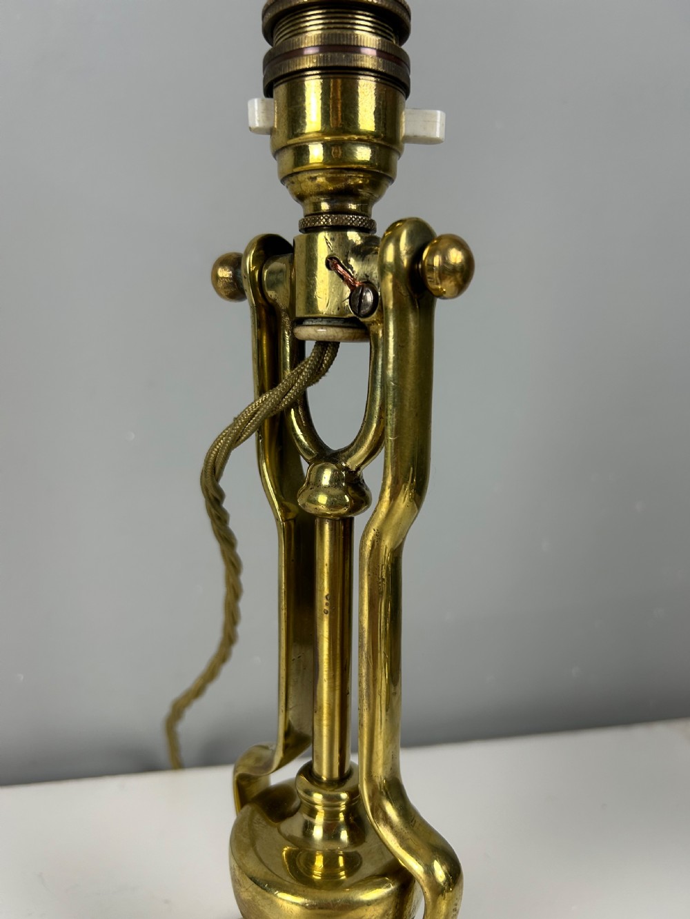 Brass Gimbal Table Lamp, By William Mcgeoch, Rewired and PAT tested  View II
