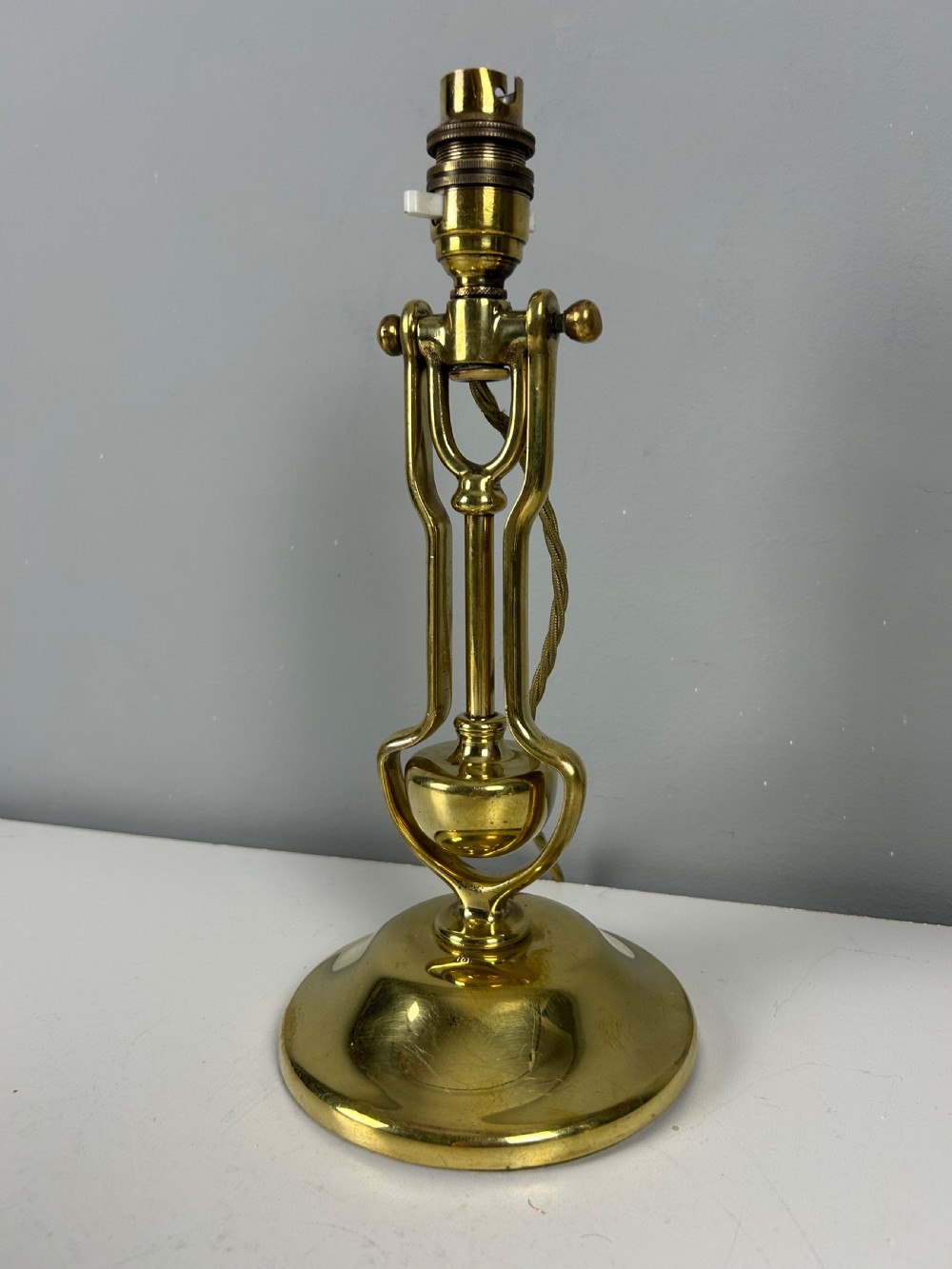 Brass Gimbal Table Lamp, By William Mcgeoch, Rewired and PAT tested  View V