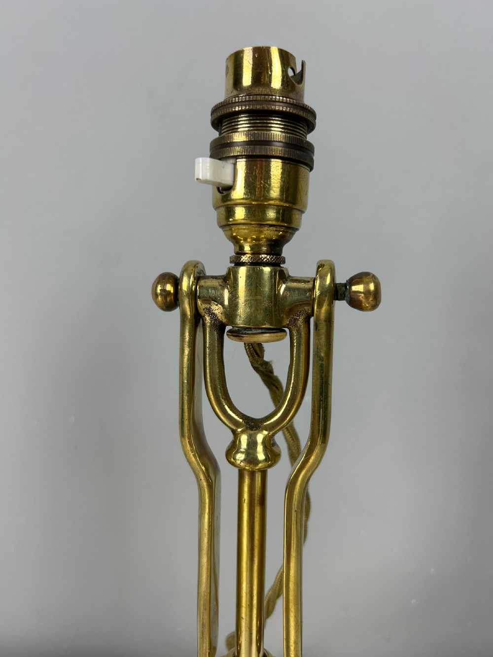 Brass Gimbal Table Lamp, By William Mcgeoch, Rewired and PAT tested  View VII