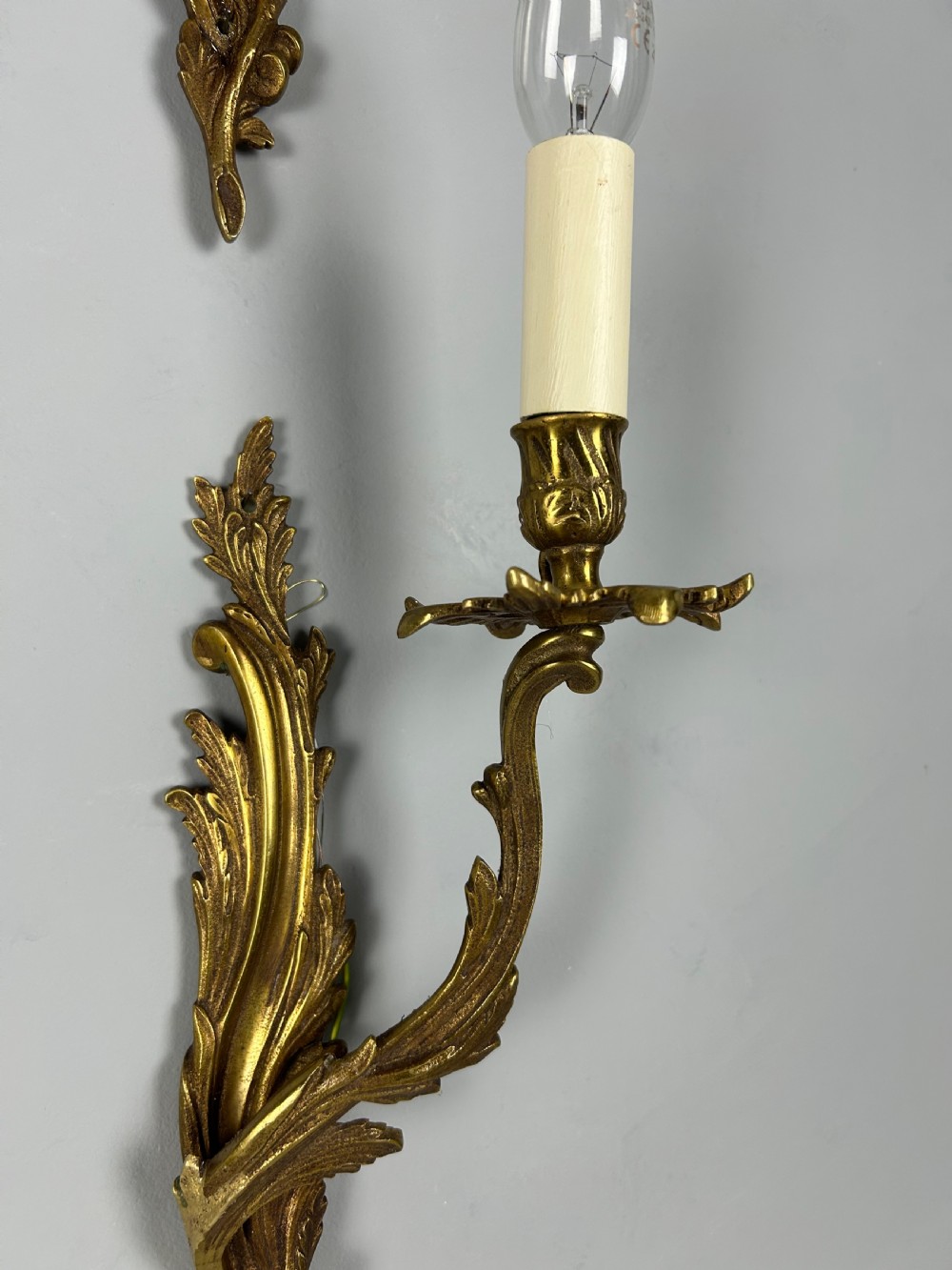 Set of 4 Large French Single Arm Wall Lights  View II