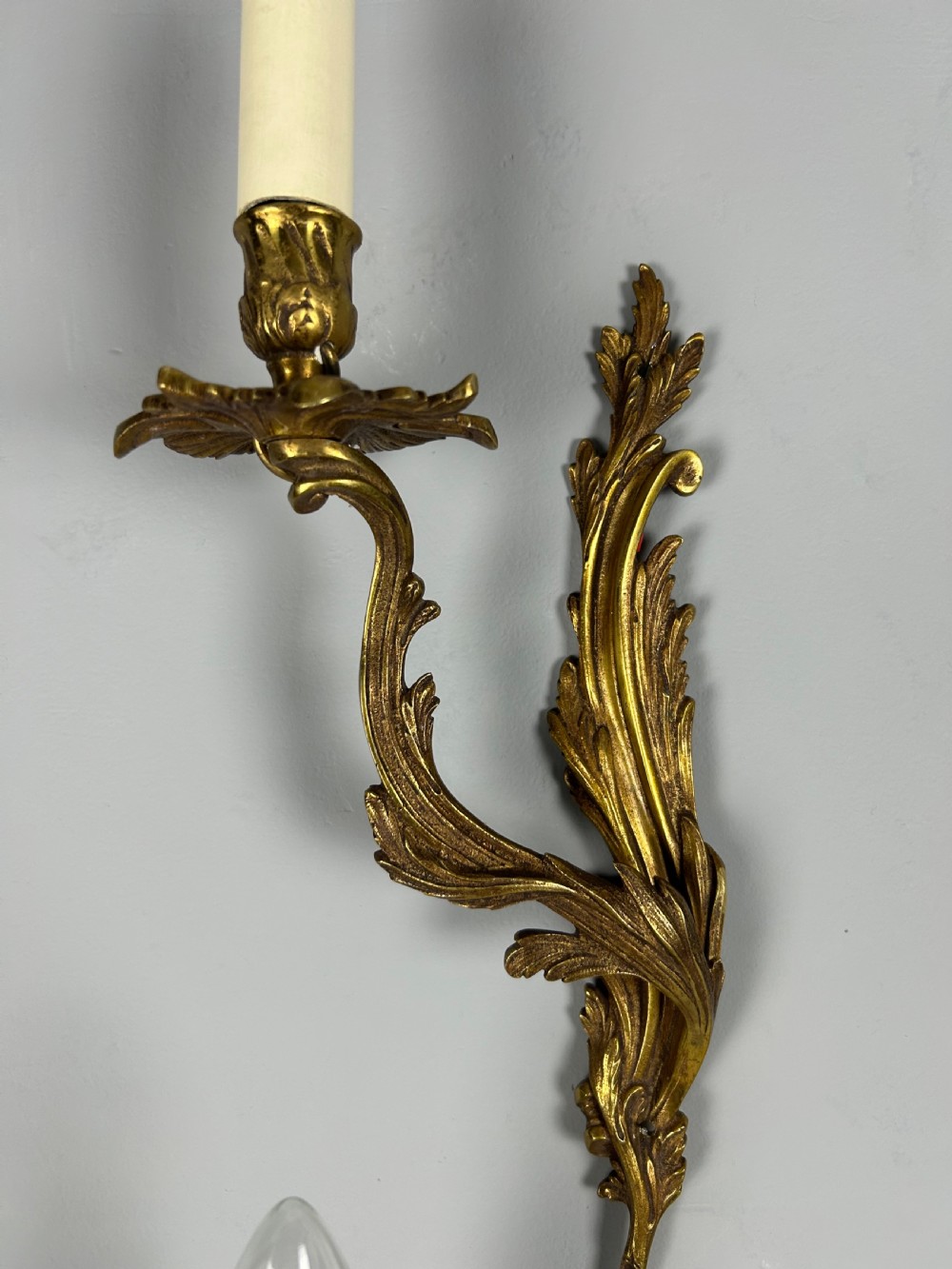 Set of 4 Large French Single Arm Wall Lights  View III